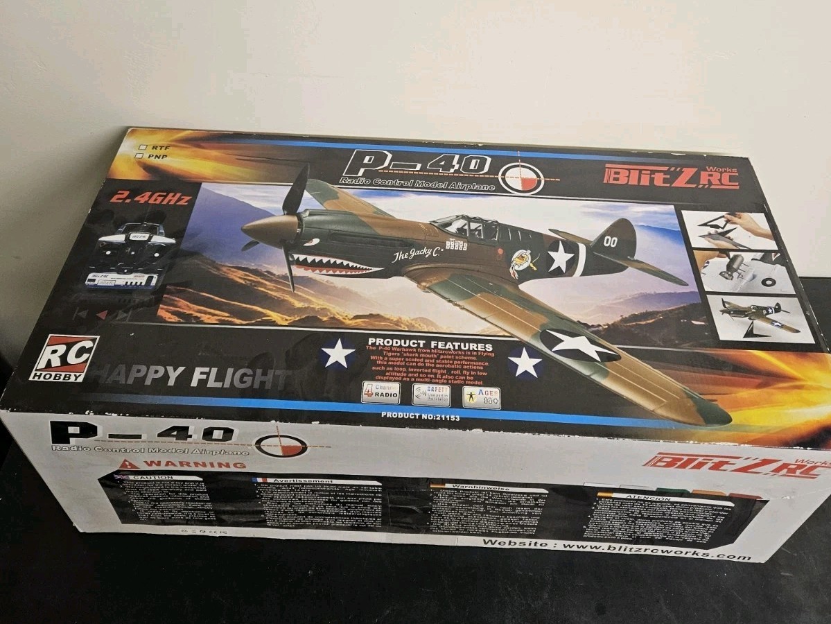 BLITZ RC P-40 PRISTINE NEW IN BOX ***No REMOTE