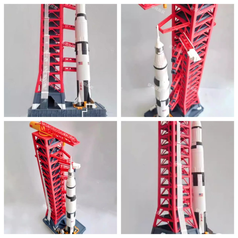 1/400 Scale Saturn-5 Launching Tower Frame Model 3D Build Painted Model Toy