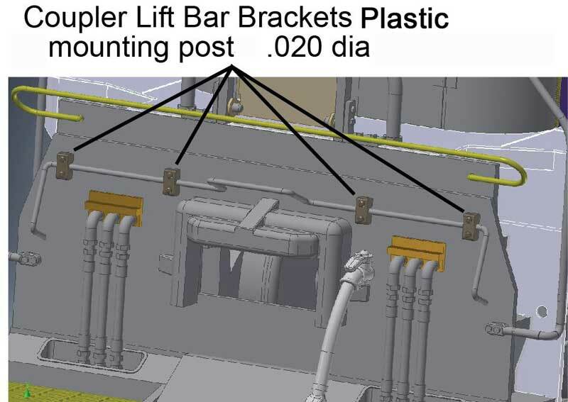 Cal-Scale 729 HO Loco Coupler Lift Bar Mount Blocks (8)  190-729 | $5 Offer