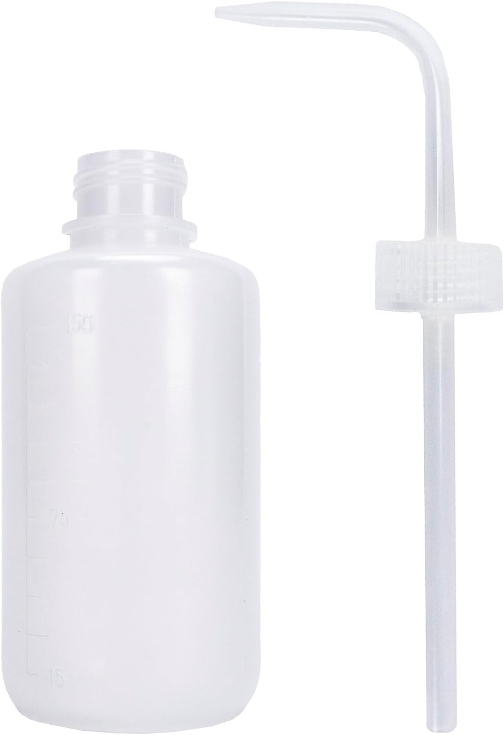 Plastic Boston Round Wash Bottle, 150ml, Each