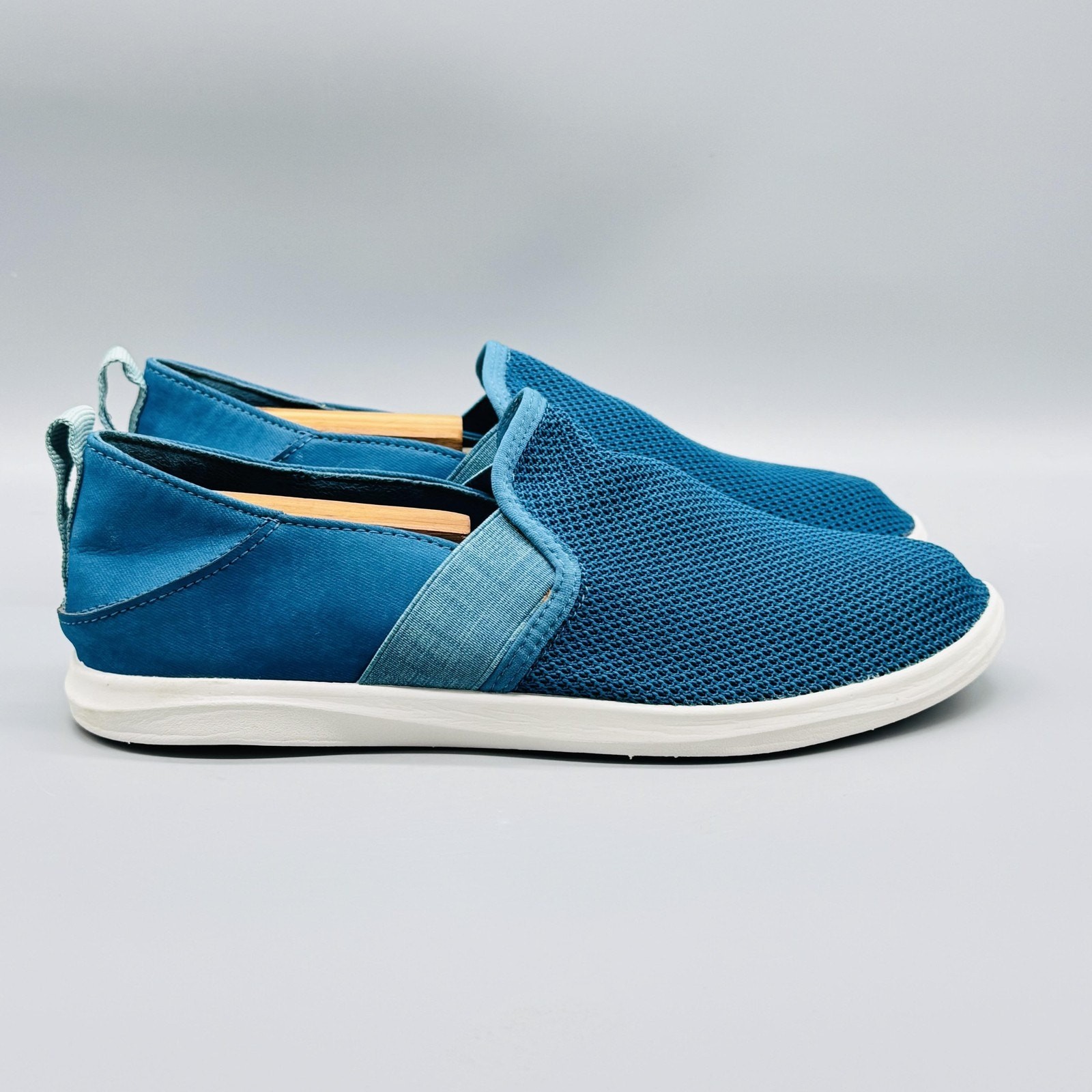 Olukai Shoes Womens 9 Blue Haleiwa Slip On Mesh Lightweight Comfort Sneakers