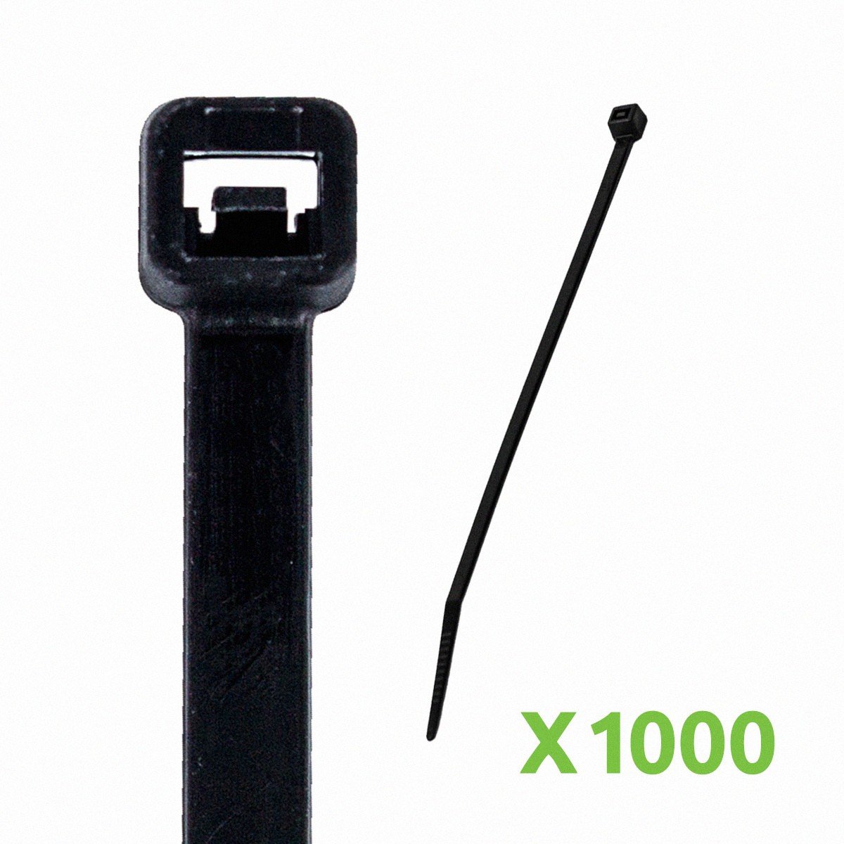 6 Inch Nylon UV Resistant Cable Wire Zip Tie 40 lbs Black 1000 Pack Lot Pcs Qty