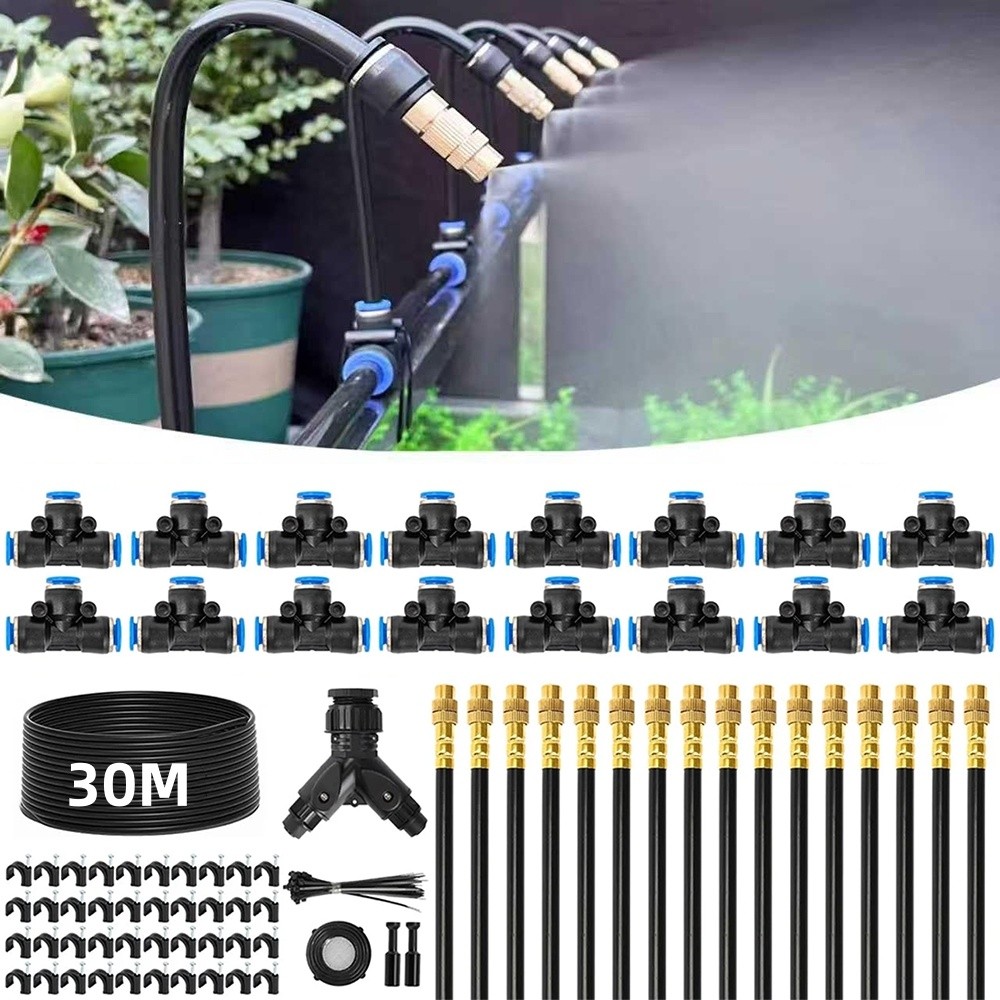 30M/100FT Automatic Drip Irrigation System Kit Garden Watering System Plants
