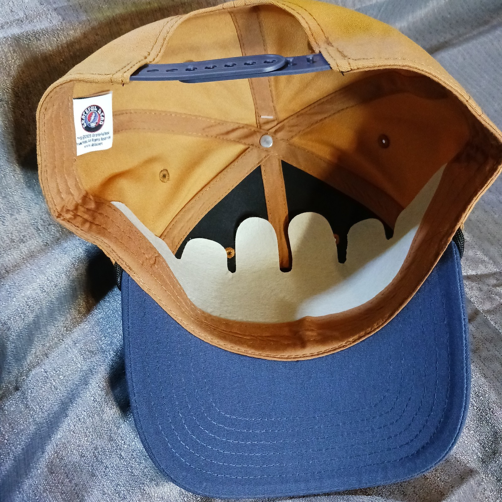 Grateful Dead Dancing Bears Brown Blue Snapback Hat Original