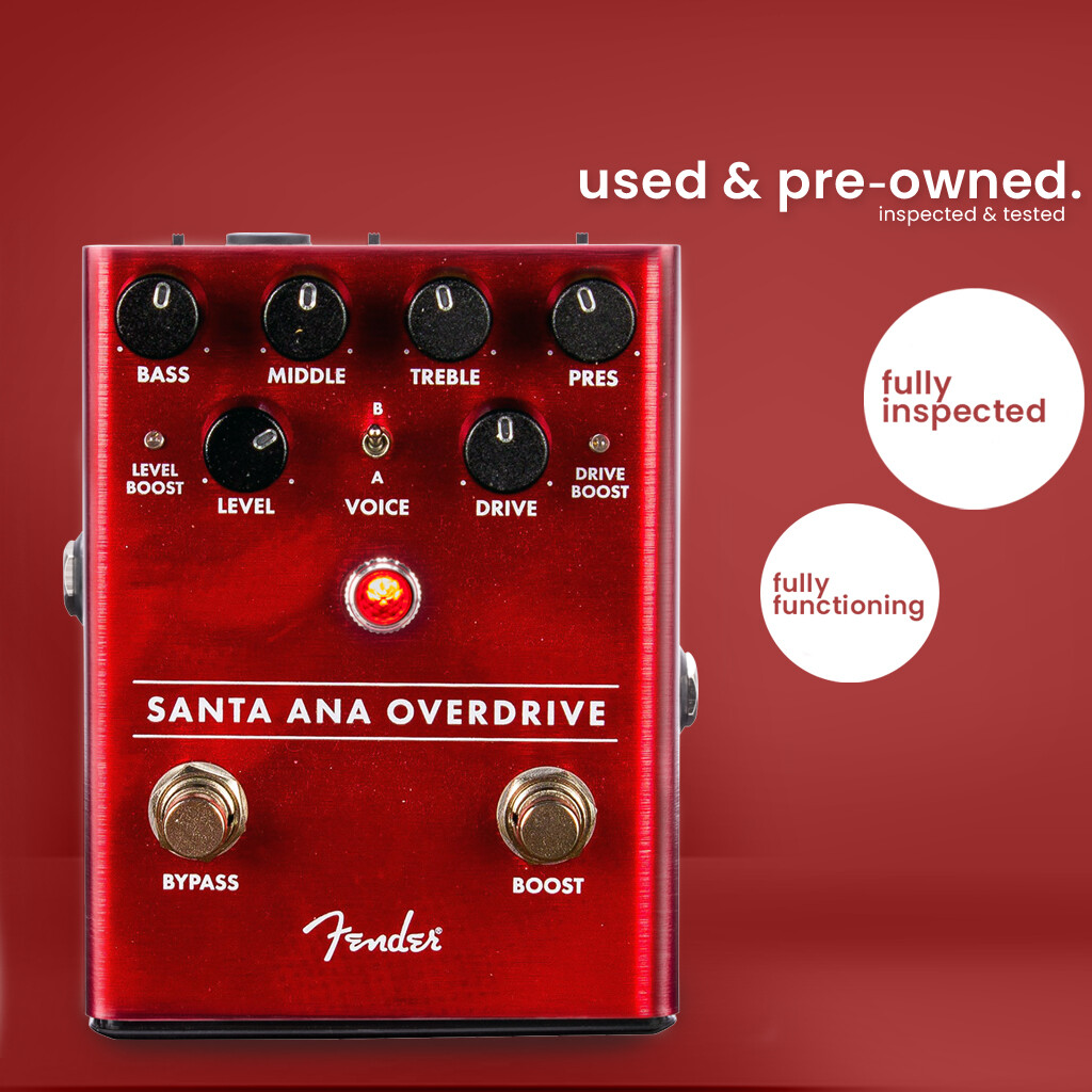 Used - Fender Santa Ana Dual Channel FET Overdrive Guitar Effects Pedal