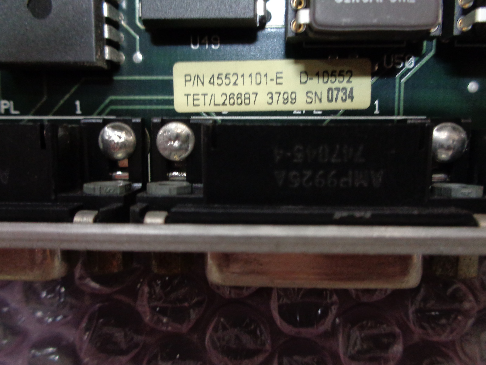 Universal Instrument Vision Interface Board 45521101-E DEV10552 TET/L 26687