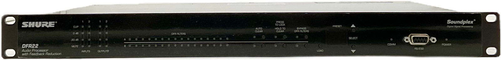 Shure DFR22 Soundplex Audio Processor Feedback Reduction