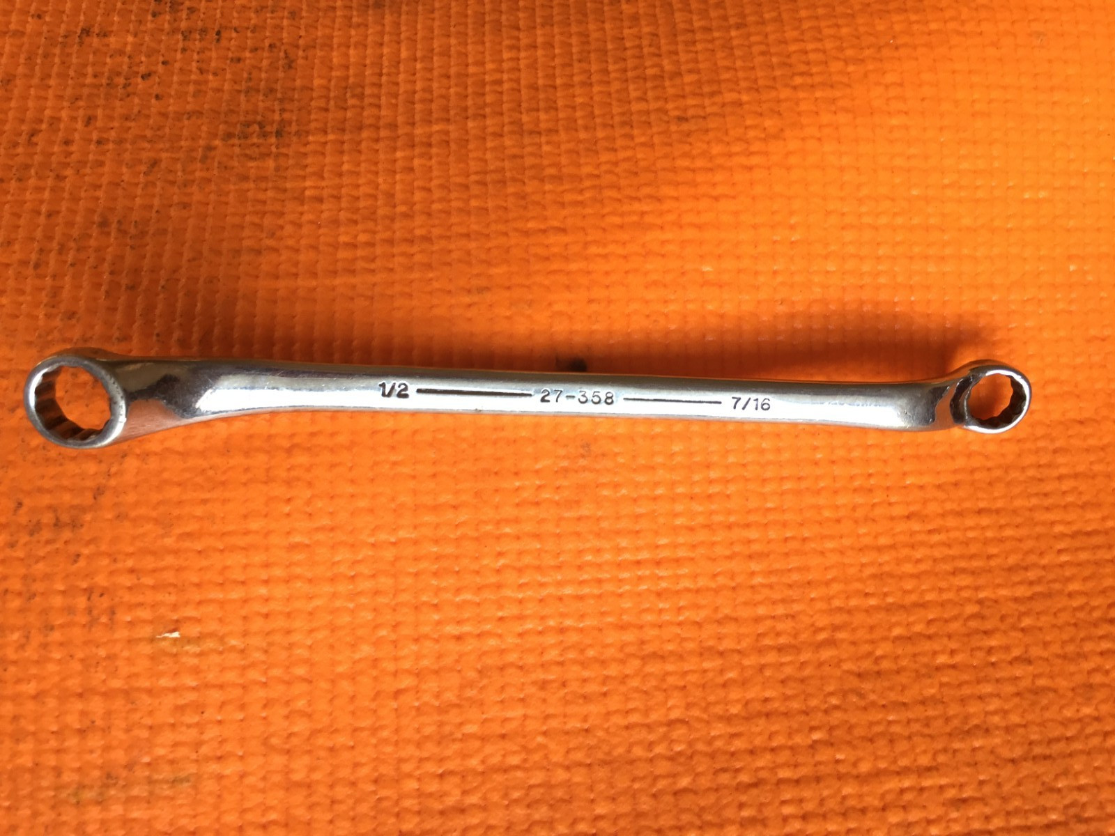 Armstrong 27-358 Offset Combination Box End Wrench 1/2" & 7/16" Made in the USA