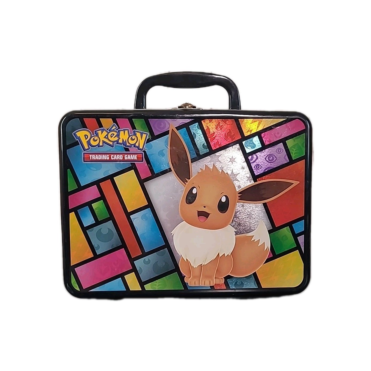 Pokemon 2021 Eevee Evolutions 8” X 6” X 3.5” Collectors Metal Tin Lunchbox EMPTY
