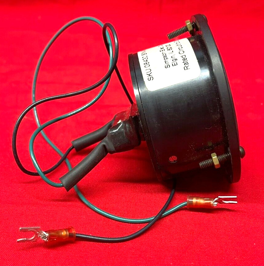 SIMPSON 08430 VOLTMETER ROUND ANALOG PADNEL METER MODEL 55
