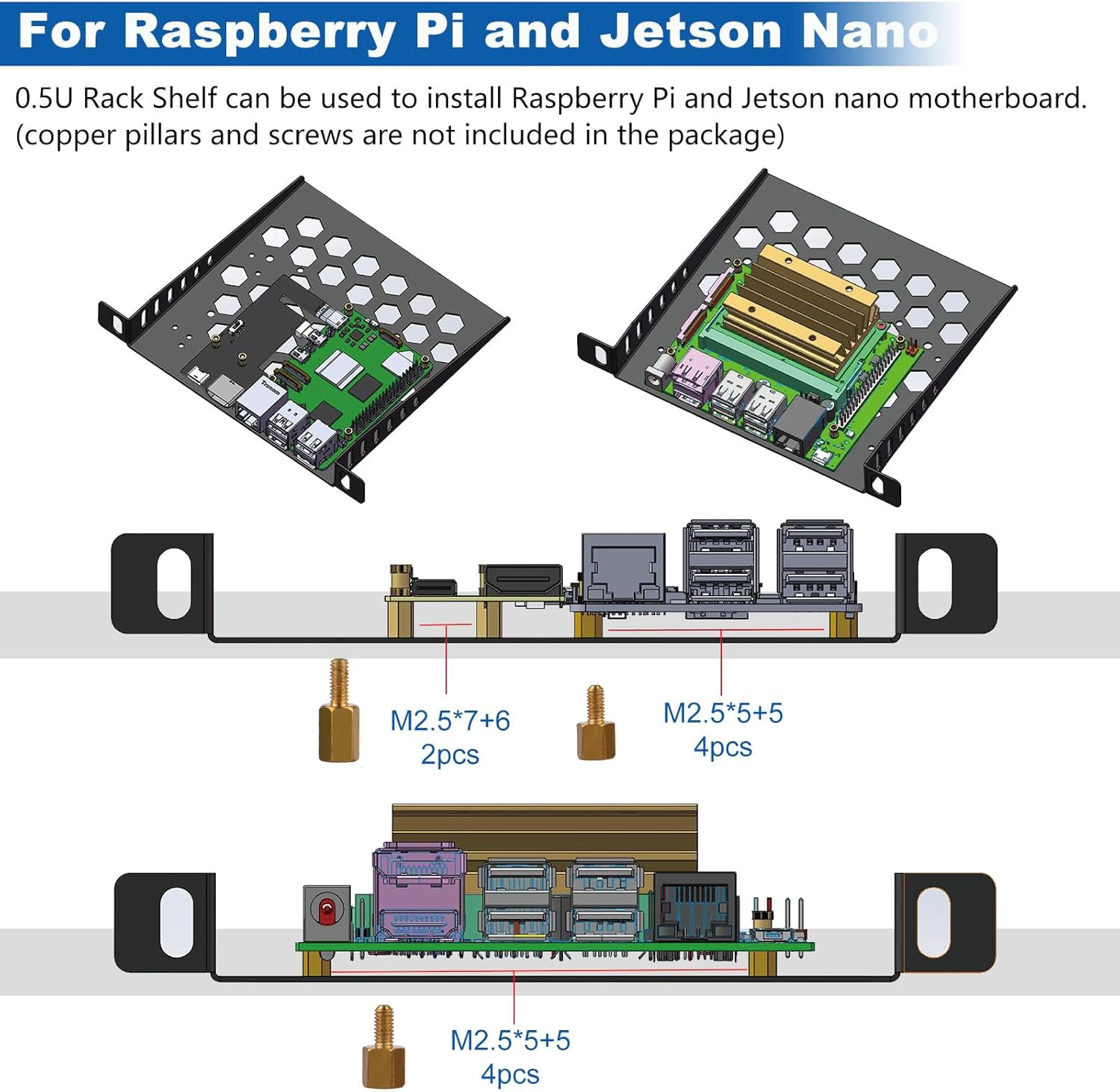Deskpi Rackmate TT Mini Server Cabinet for Mini PC, Network, Servers, Audio, and
