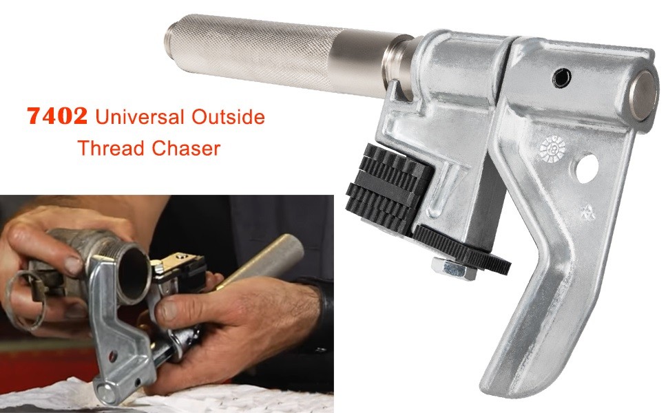 7402 Universal Outside Thread Chaser & 202817 Metric Die Set Thread Repair Tool