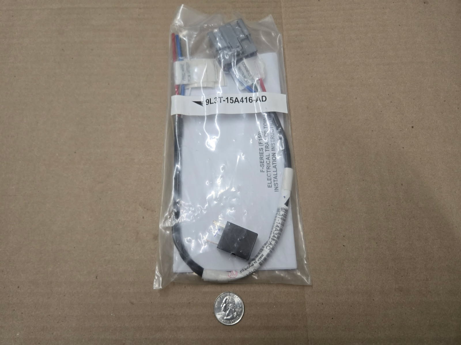 Ford OEM 2009-2014 F-150 New Trailer Brake Pigtail Wiring Harness 9L3T-15A416-AD