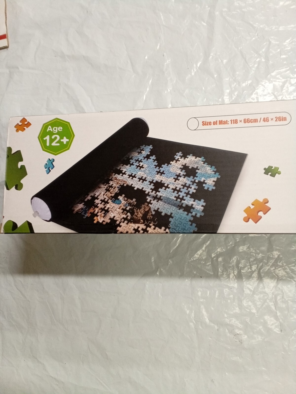 BECKO 1,500 Piece Puzzle Mat With Open Box (BLACK) Read