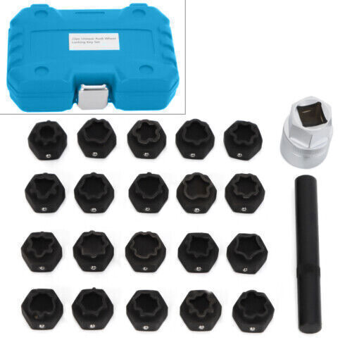 22pc Audi Wheel Locking Key Locking Wheel Bolt Nut Removal Set Master Key Kits