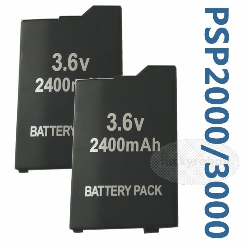 2X Battery + Data & Power USB Cable for Sony PSP 2000, 3000 Lite Slim PSP-S110
