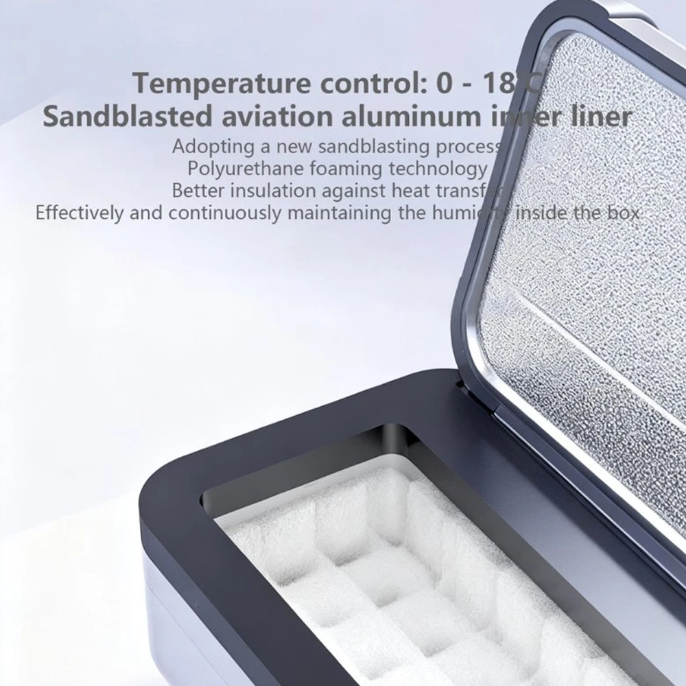Fridge Portable Diabetic Cooling Box Cooling Case with Temperature Display