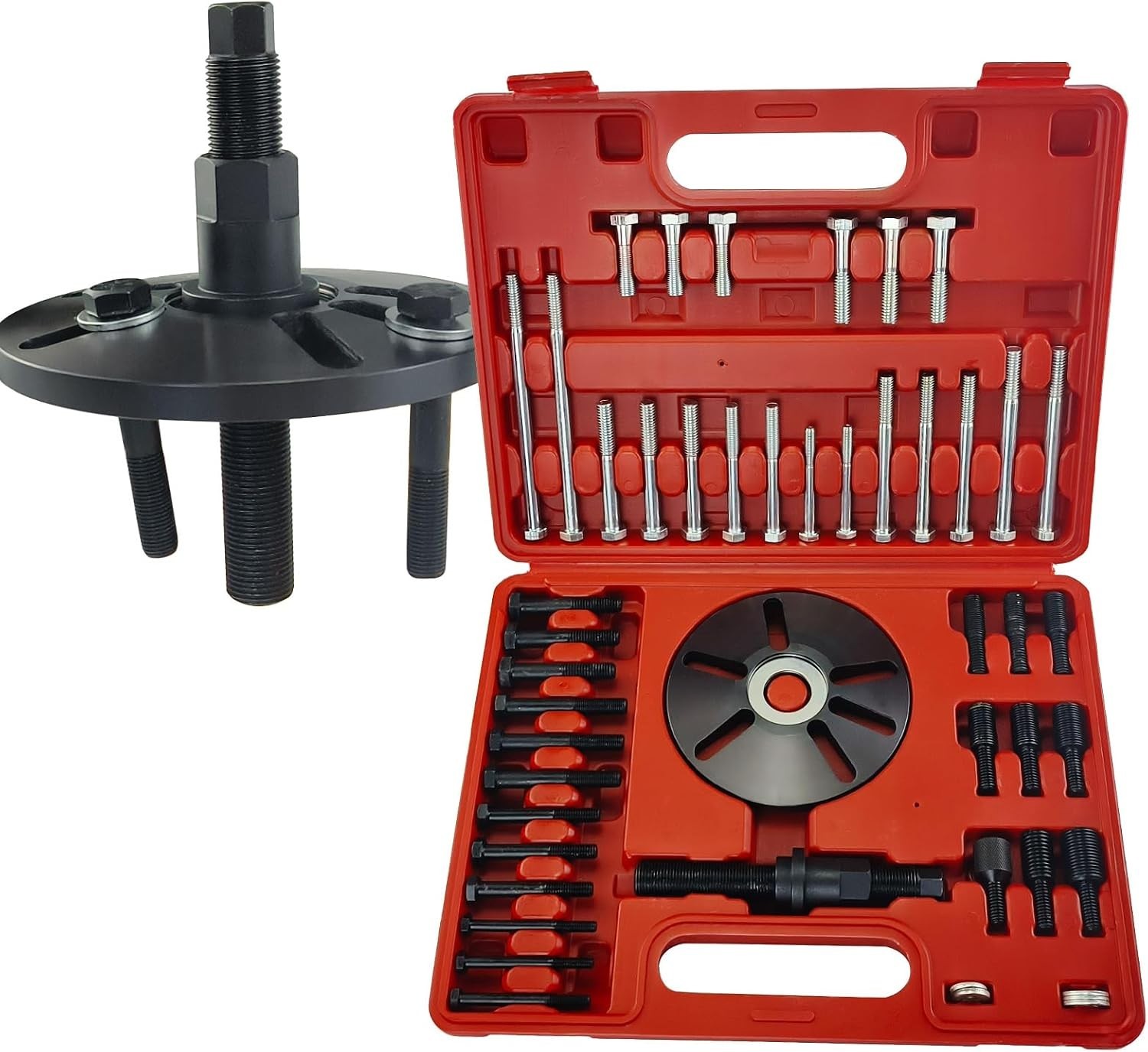 Heavy Duty Harmonic Balancer Crankshaft Pulley Steering Wheel Puller Tool Kit