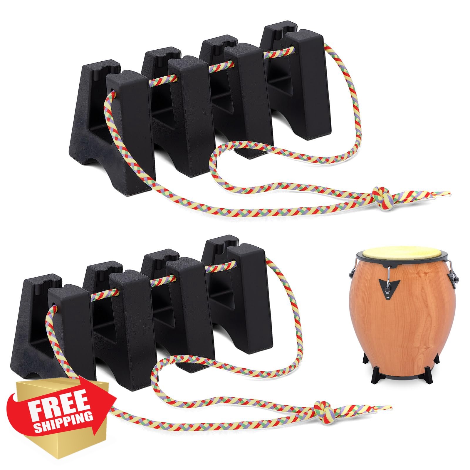 Boao conga stand drum feet risers 2-set