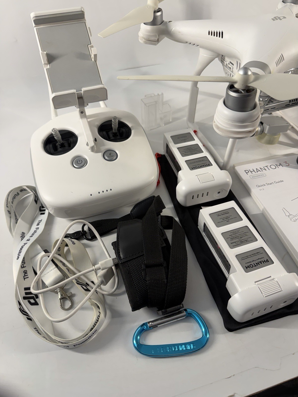 DJI Phantom 3 Advanced Drone Bundle -2.7k HD Camera, Extra Batteries/Accessories