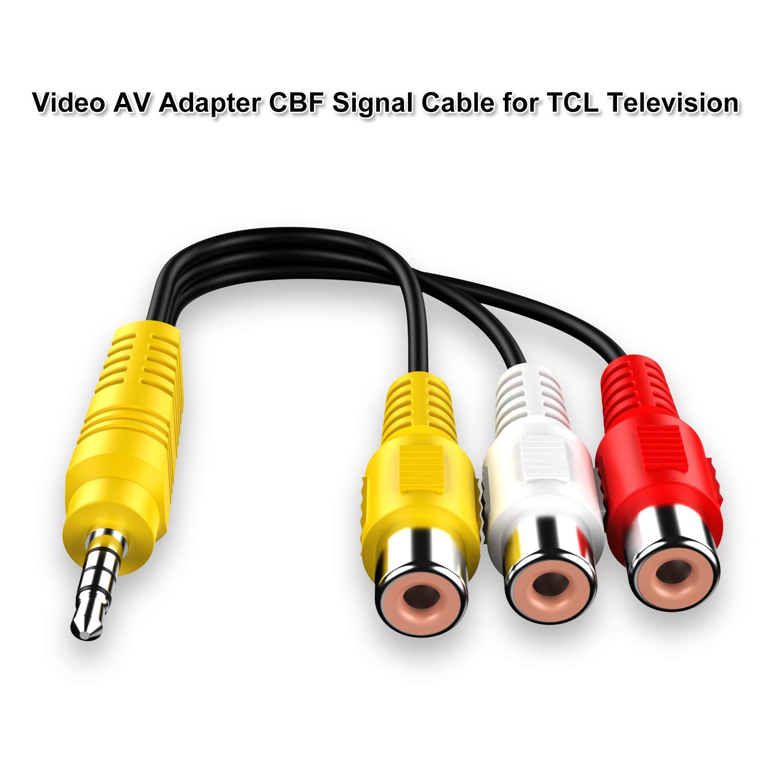 BERLAT Video AV Component Adapter Cable Replacement for TCL TV, 3 RCA to AV...