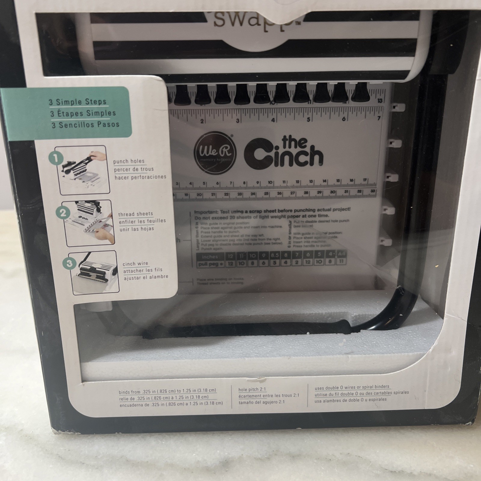 New The Cinch Book Binding Tool We R Memory Keepers Machine Bundle Tool Open Box