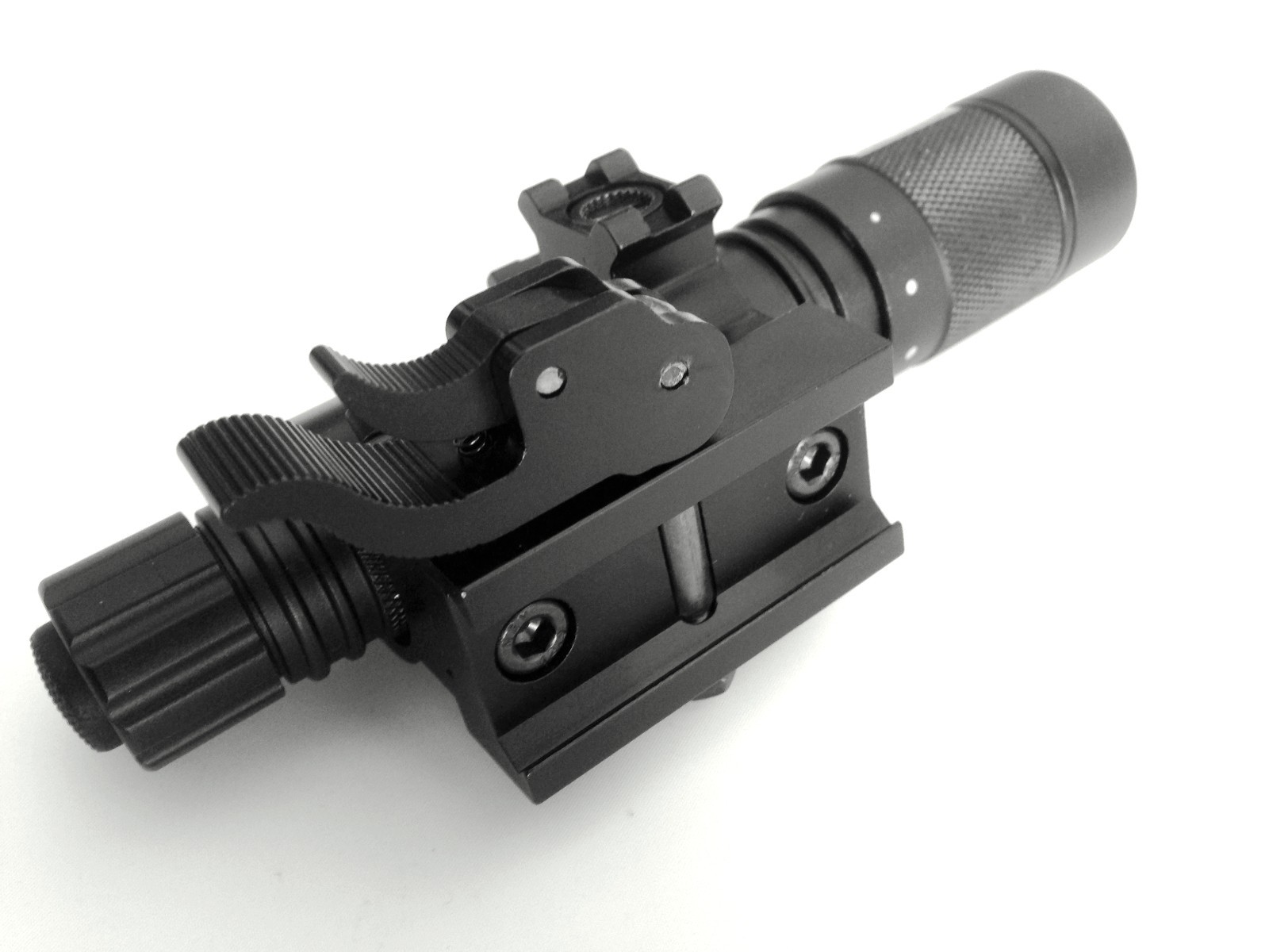 Adjustable Green Laser Flashlight Designator with QUICK RELEASE QD Mount