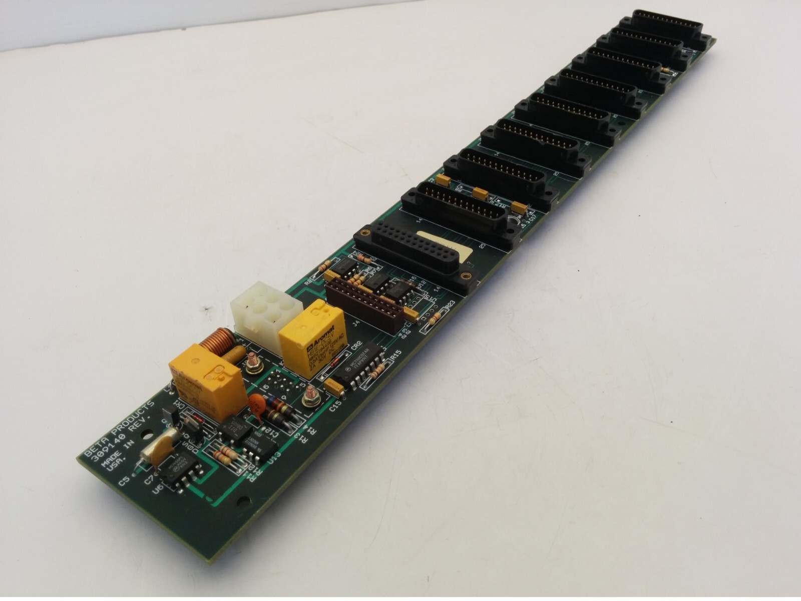BETA PRODUCTS 309140 CIRCUIT BOARD, REV. H, 8-SLOT CONNECTOR