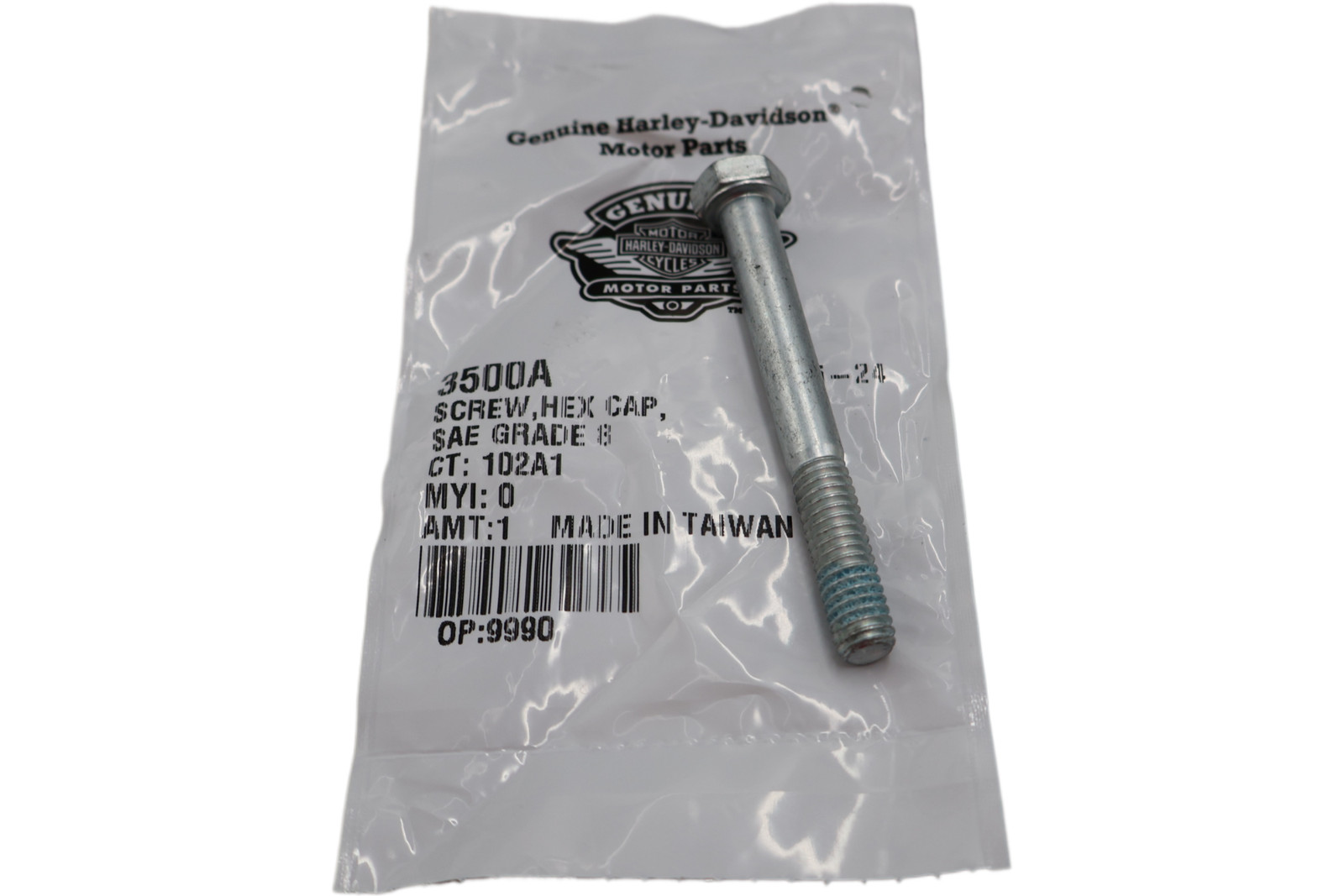 3500A NEW OEM HARLEY-DAVIDSON SCREW HEX HEAD 5/16"-18 X 2-3/4" W/LOCKPATCH