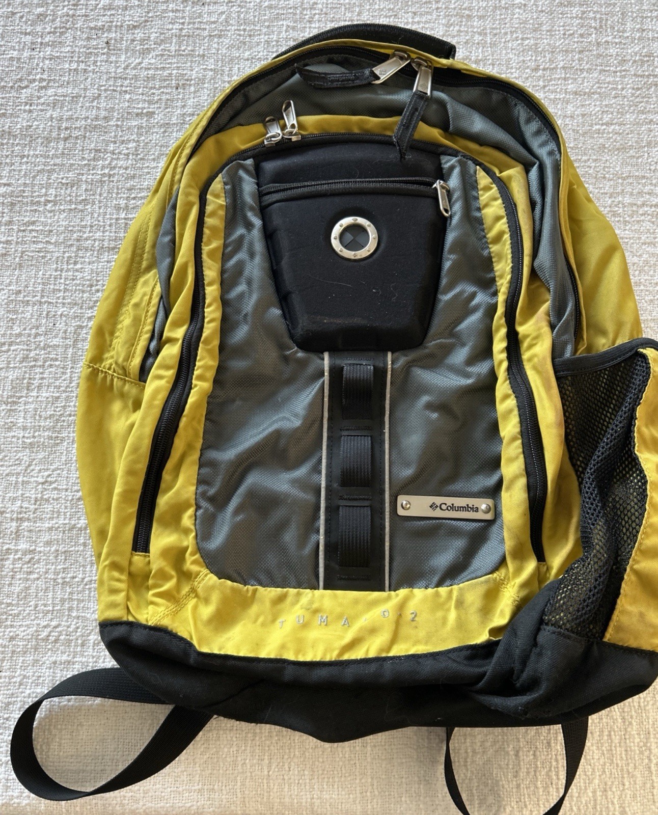 Columbia TUMALO 2 Cyberpack Backpack Yellow Black Rare Model