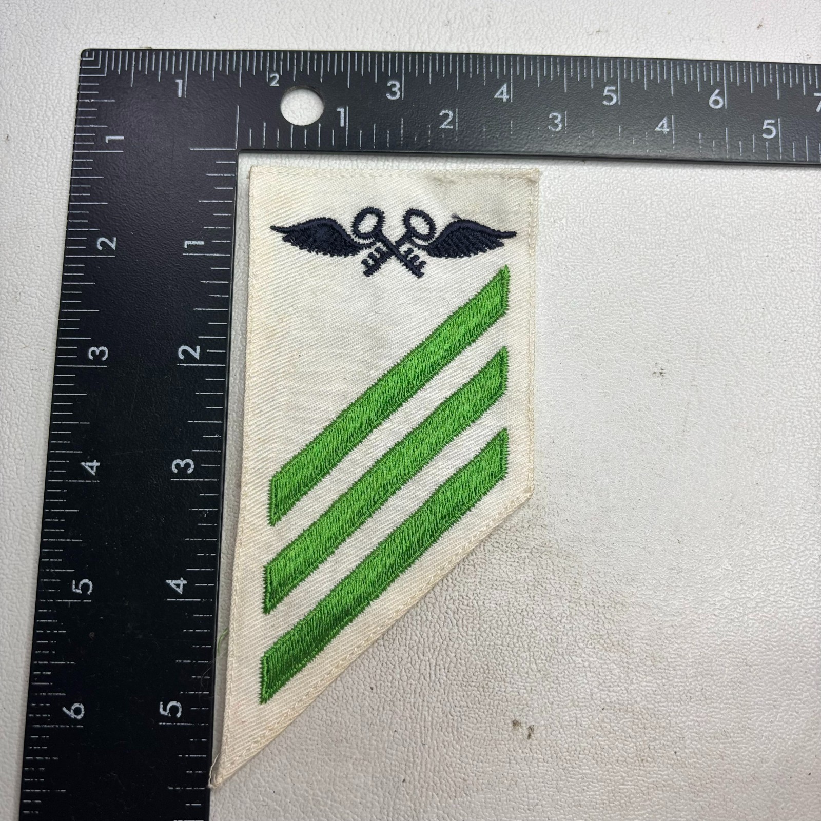 VINTAGE US Navy AVIATION STOREKEEPER Combo Ratings Badge Patch AAAG