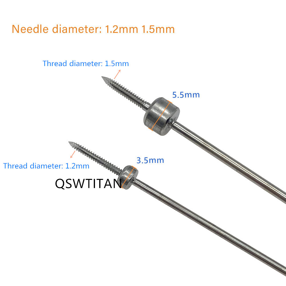 Temporary Reduction-Plate Holding Threaded Pins CNC manufacturing Kirschner Wire