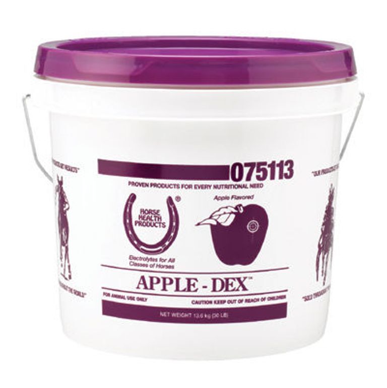 Apple Dex Electrolyte Suppliment 30lbs Equine Stress Fatigue Horse Sodium Based