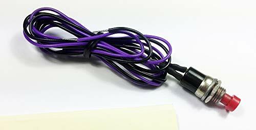 CES Momentary Push Button Switch, Red Button, SPST, Normally Open (B11A)
