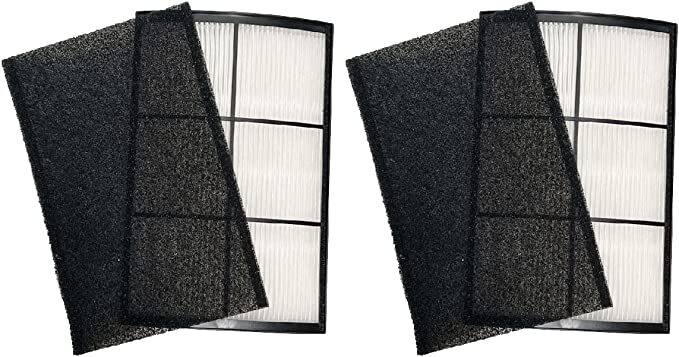 Nispira 2-In-1 HEPA Carbon Filter for Purezone Breeze PECOMPAP Air Purifier 2 Pk
