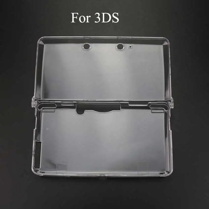 For Nintendo 3DS Clear Snap-on Plastic Crystal Hard Shell Protective Case Cover.