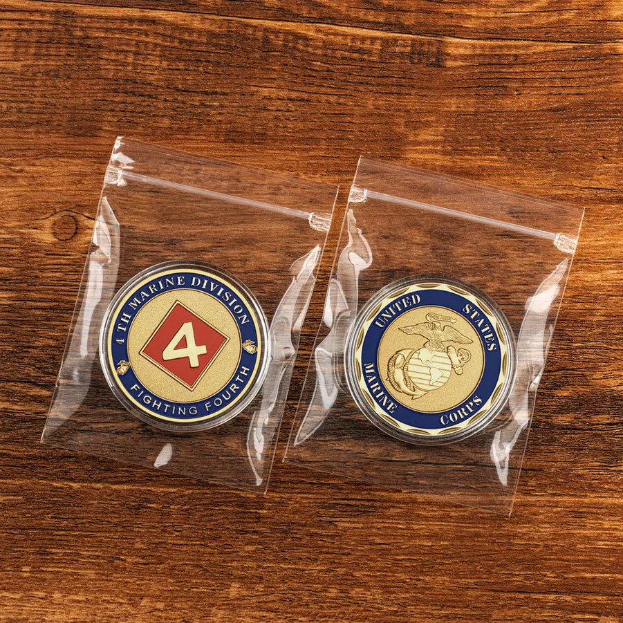 Marines 4th Division Challenge Coin Collectable Commemorative Armed Forces 1-pc
