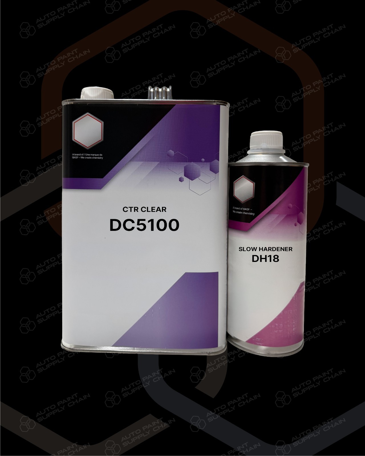 RM Diamont DC5100 CTR Clear Coat 1G + DH18 Slow Act 1L