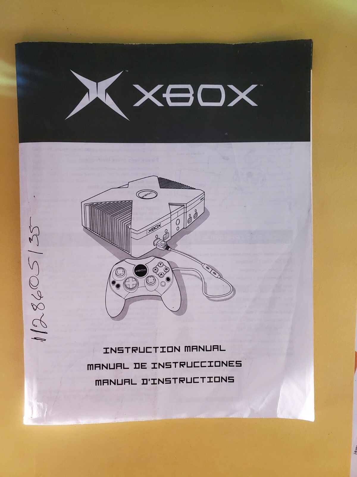 XBOX SYSTEM INSTRUCTION MANUAL - MICROSOFT