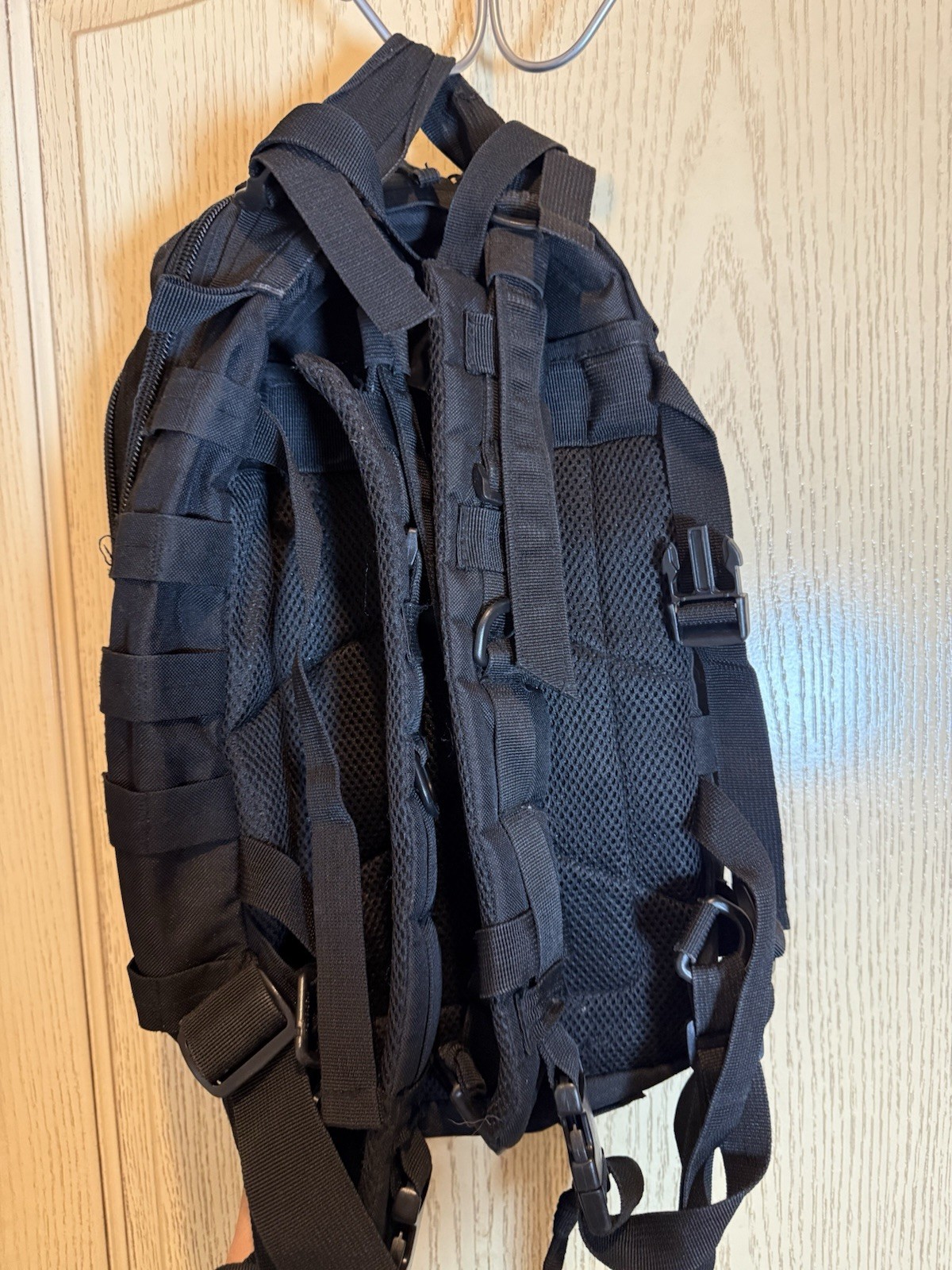 Flying Circle Small Black Military Utility Backpack Day Pack