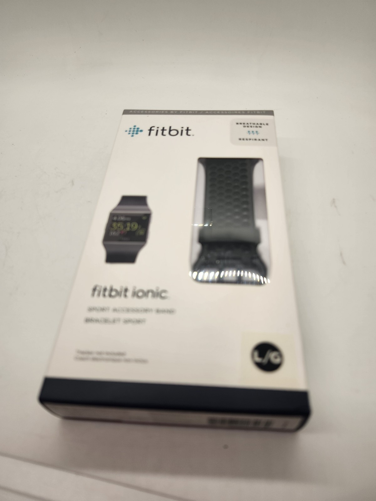 Fitbit Ionic Sport Accesory Band/Bracelet, Black Wrist Band L/XL NIB