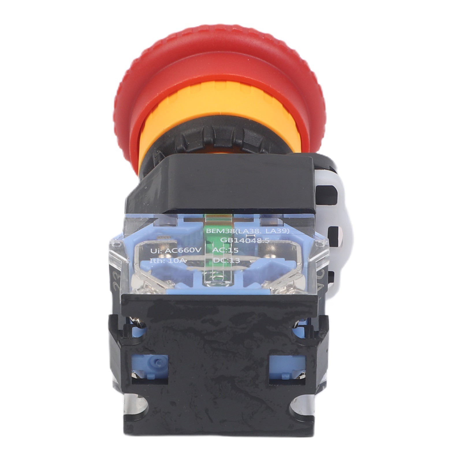 Push Button Switch with Mushroom Head 660V Maximum Voltage 22mm Diameter