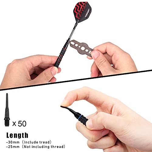 Darts Plastic Tip - Professional Soft Tip Darts Set for Electronic Silver