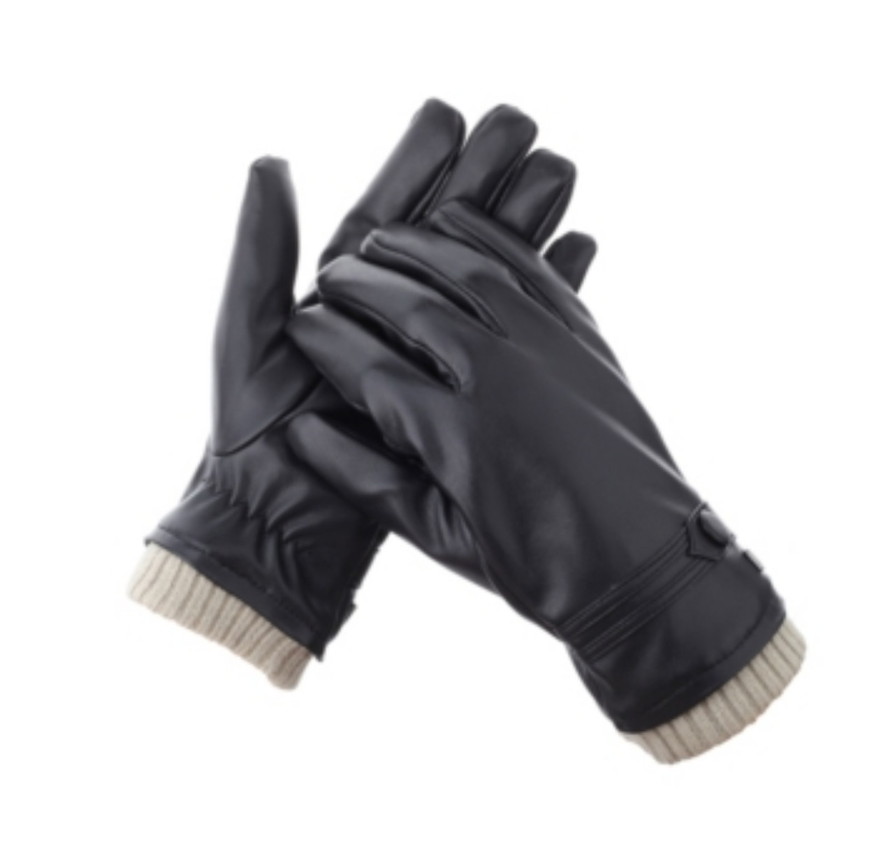 Gallery Seven Men Touchscreen Winter Gloves Black Size M