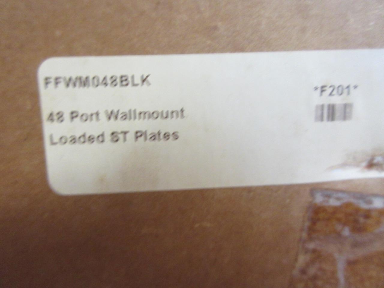 FIS Wall Mount Enclosure Patch & Splice (8) Adapter Plate FFWM048BLK