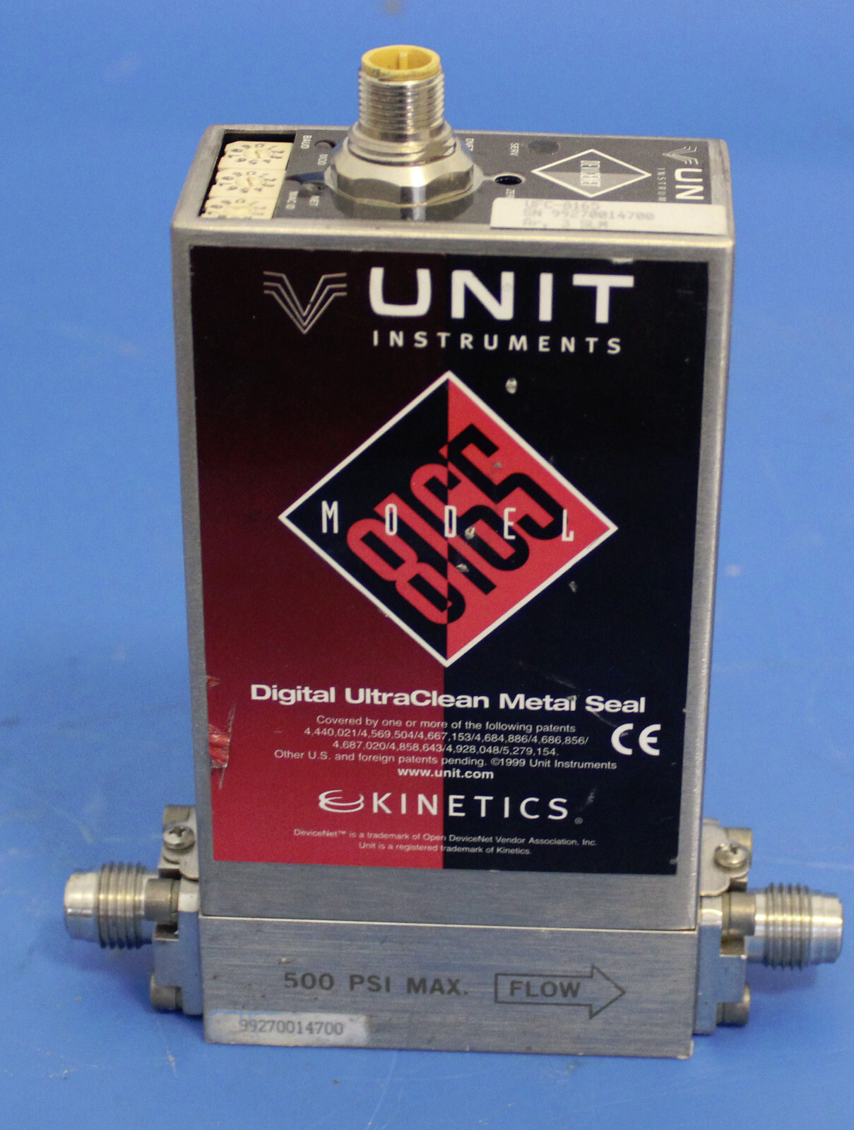 Unit UFC-8165 Mass Flow Controller UFC GAS: AR Range: 3SLM