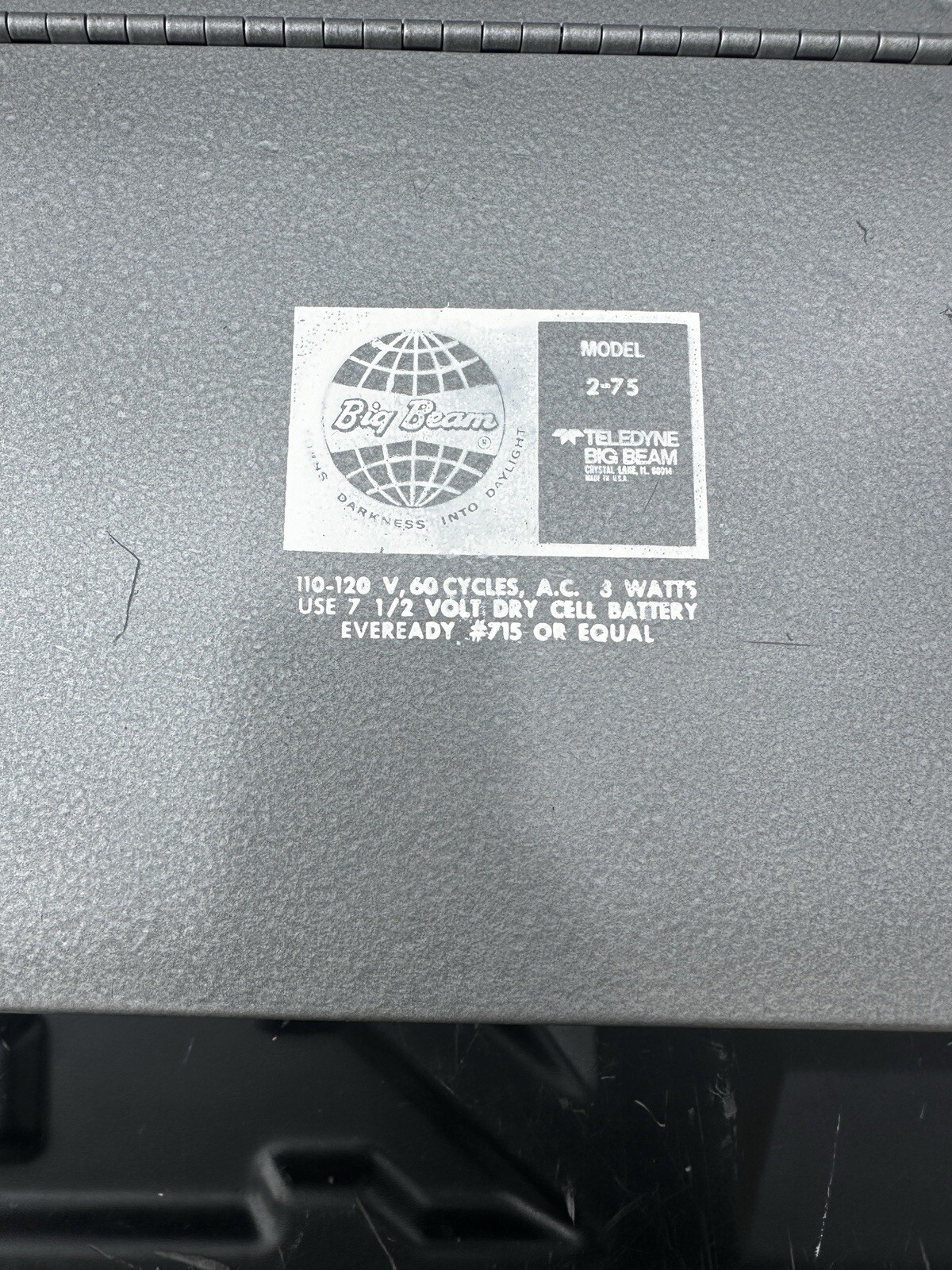 Big Beam Model 2-75 Emergency Light