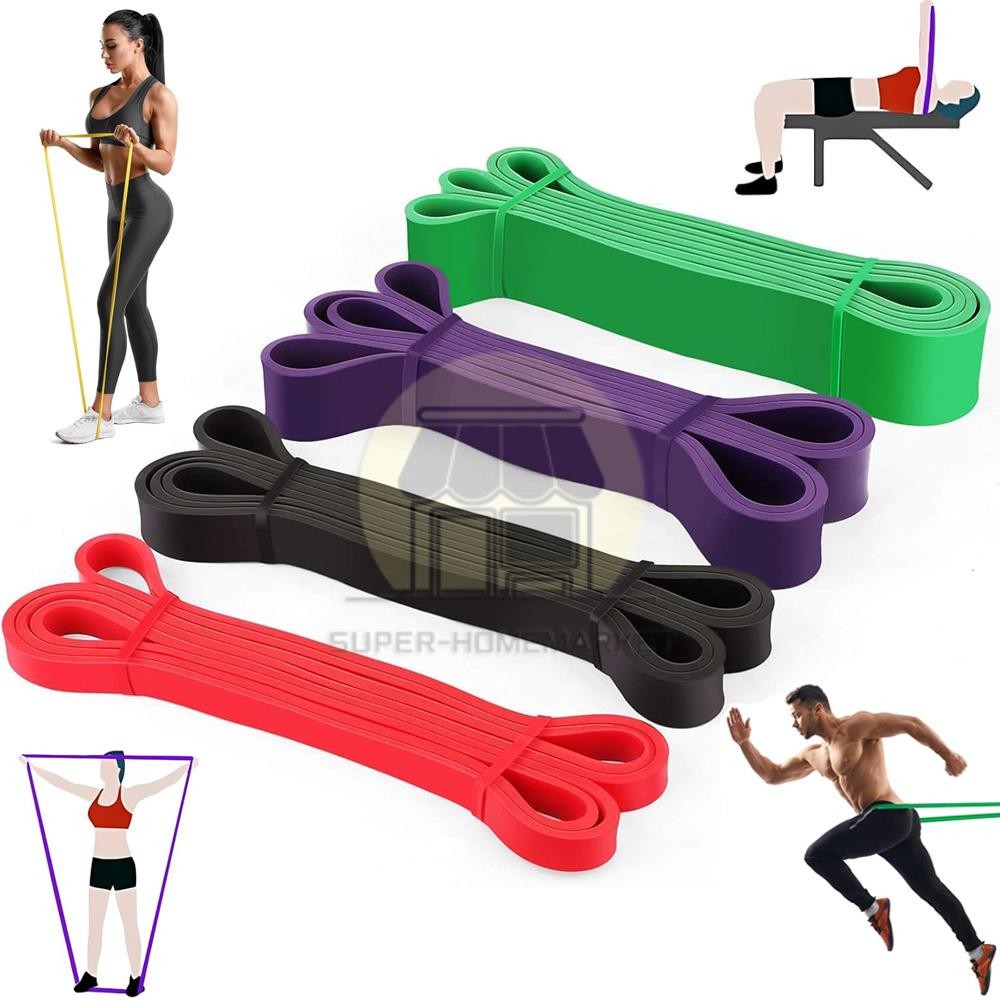 Heavy Duty Resistance Bands Set 4 Loop for Gym Exercise Pull up Fitness Workout