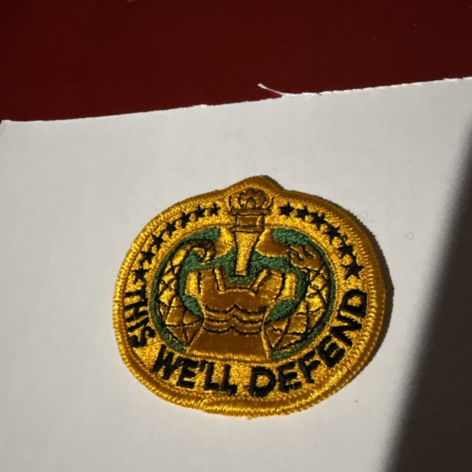 Vietnam Era US Army Drill Sergant Motto THIS WE'LL DEFEND Uniform Patch