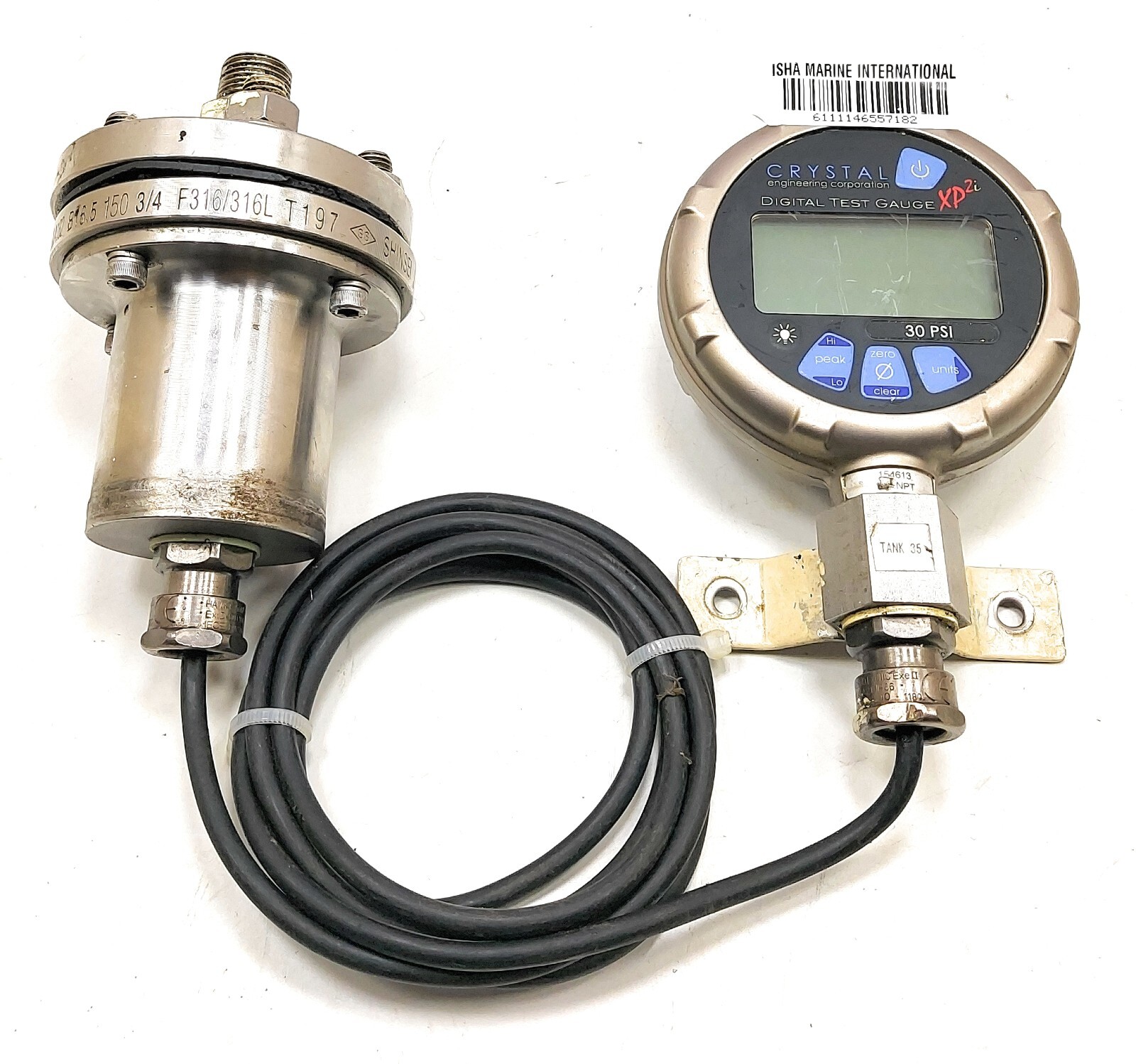 Crystal Engineering ISOLV 30PSIXP21-FD Digital Test Gauge XP2i 7182
